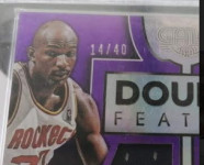 "Double Feature" Clyde Drexler/Hakeem Olajuwon 14/40