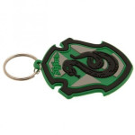 Harry Potter Classic Crest Slytherin gumijasti obesek za ključe Pyrami