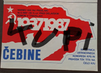 Letak kongres KPS Čebine 1987, komunizem