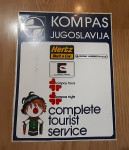 Nalepka Kompasov Janez Kompas Jugoslavija 16x21cm