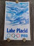 Plakat Lake Placid 1980 olimpiske igre s podpisom John Gallucci