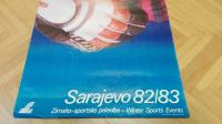 Plakat Sarajevo hokej prvenstvo retro