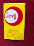 vintage nalepka Astra, 25 let