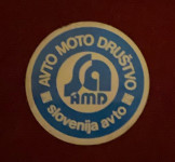 Vintage nalepka Avto moto društvo Slovenija avto,