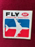 vintage nalepka JAT, letalska družba