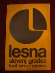 Vintage nalepka Lesna Slovenj Gradec, tozd nova - oprema