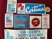 vintage nalepke zimske olimpijske igre