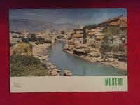 vintage plakat Mostar, Bosna in Hercegovina, Jugoslavija