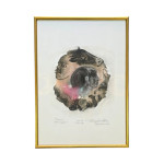 (12300) P.A.; mešana tehnika; "Po kravje, kako naprej?"; 31 cm x 43 cm