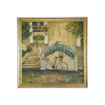 (14408) N/A; olje na platno; Mestno kolo; 56 cm x 56 cm