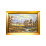 (14606) Janez Šinkovec; olje na platno; pokrajina; 68cm x 48cm