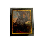 (14696) N/A; olje na lesonit; svetnik; 44cm x 54cm