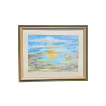 (16185) Ki; akvarel; "Plaža"; 64 cm X 52 cm