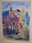 Akvarel Škofja Loka