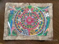 Azteški koledar, ročno naslikan