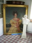 Biedermeier portret 160 x 123 cm