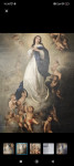 Devica Marija - Brezmadezna oljna slika Bartolome Esteban Murillo