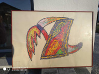 Grafika: Lojze Logar: Cikel Davidovi vrtovi - 100 x 70 cm