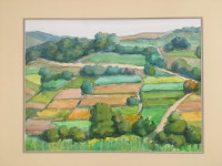 Herman Pečarič, akvarel na papiru 38 x 50 cm