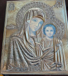 ikona v srebru - Marija z Jezusom *