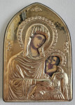 ikona v srebru - Marija z Jezusom