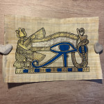 Izredno lepa SLIKA HORUS EYE hieroglif iz Egipta na papirusu - NOVO