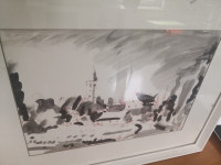 Julij Ošlovnik - Jeruzalem 1987 - 65X53cm podpisana,!