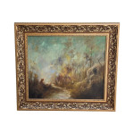 (K47) N/A; akril; "Jesenski gozd"; 78 cm x 68 cm