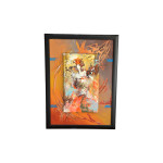 (K72) N/A; Akril; abstraktna figura; 62 cm x 83 cm
