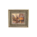 (K76) Edouard Cortès; Print; mesto pred mrakom; 53 cm x 47 cm