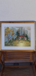 LOJZE PERKO  AKVAREL VELIKE POLJANE  51X41 CM 1959