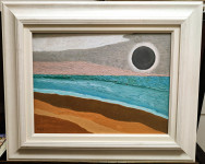 Moderna slika v belem okvirju