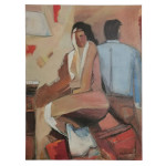 Nisem njegova edina, akril na platnu, Andlovic