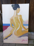 OLJE NA PLATNO 60 X 40 NATURŠČEK CENA 25 EUR  070 604 547