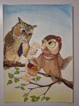 Original ilustracija Pleši pleši Črni kos