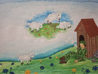 Original ilustracija iz slikanice Pleši pleši Črni kos