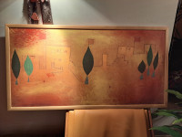 Plakat z okvirjem. 104 x 54 cm