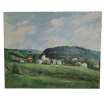 Pokrajina, akril na platnu, Andlovic