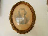 portret elipsa svinčnik