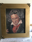 Beethoven - olje na platnu 53 x 43 cm