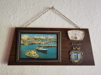 Retro spominek/slika Toronto s termometrom 33x15cm