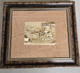 Slika 3D na ogledalu  Srebro  58 x 52 cm  Cena 15€  Prevzem Ljubljana