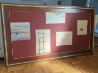 Slika Barbare Demšar v okviru 140 cm x 79 cm