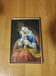 Slika brezjanske Marije v okvirju