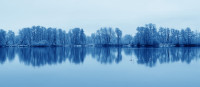 Slika giclee tisk "Winter Blues 9", cca, 20 x 60 cm, signirano