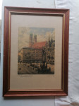 Slika GRAFIKA ORIGINAL v okvirju s šipo 34 x 46 cm
