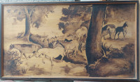 Slika na lesu - konji  135 x 75 cm