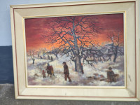 Slika olje/ platno, naiva - Ernest Lulik