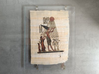 Slika na papirusu egipčanski bog Ehnaton 23,5x32,5 cm