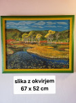 Slika na platnu 67x52cm, z okvirjem